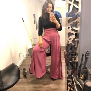 Free people wide leg pants
